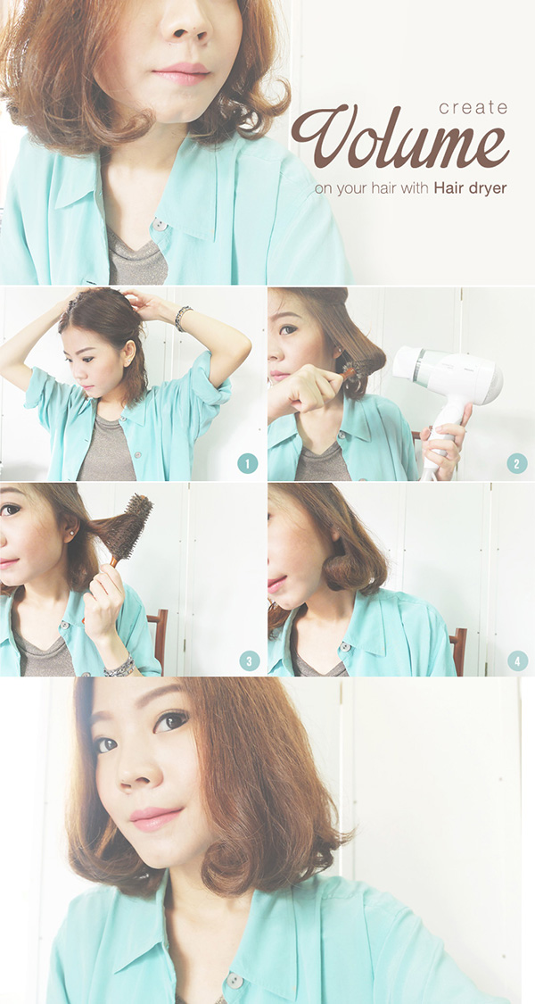 hair,blow,dryer,เป่าผม,วอลลุ่ม,ม้วนผม,ม้วนผมสั้น,ม้วนผมลอนใหญ่,ม้วนปลายผม,วิธี,how to,สอน,เป่า,beauty,ผู้หญิง