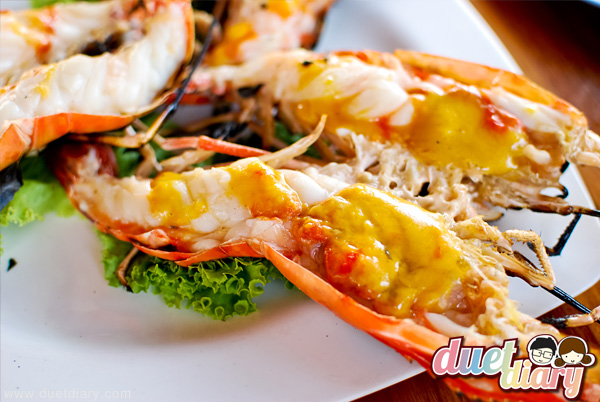 กุ้งเผา,กุ้งแม่น้ำ,กุ้งสด,กุ้งตัวใหญ่,อาหารทะเล,ซีฟู้ด,อยุธยา,เรือนไทย